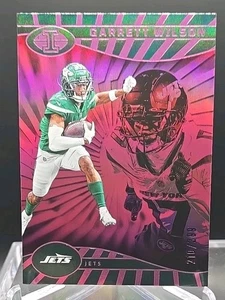 2024 Panini Illusions Garrett Wilson Trophy Collection Pink #d 210/299- Jets - Picture 1 of 3
