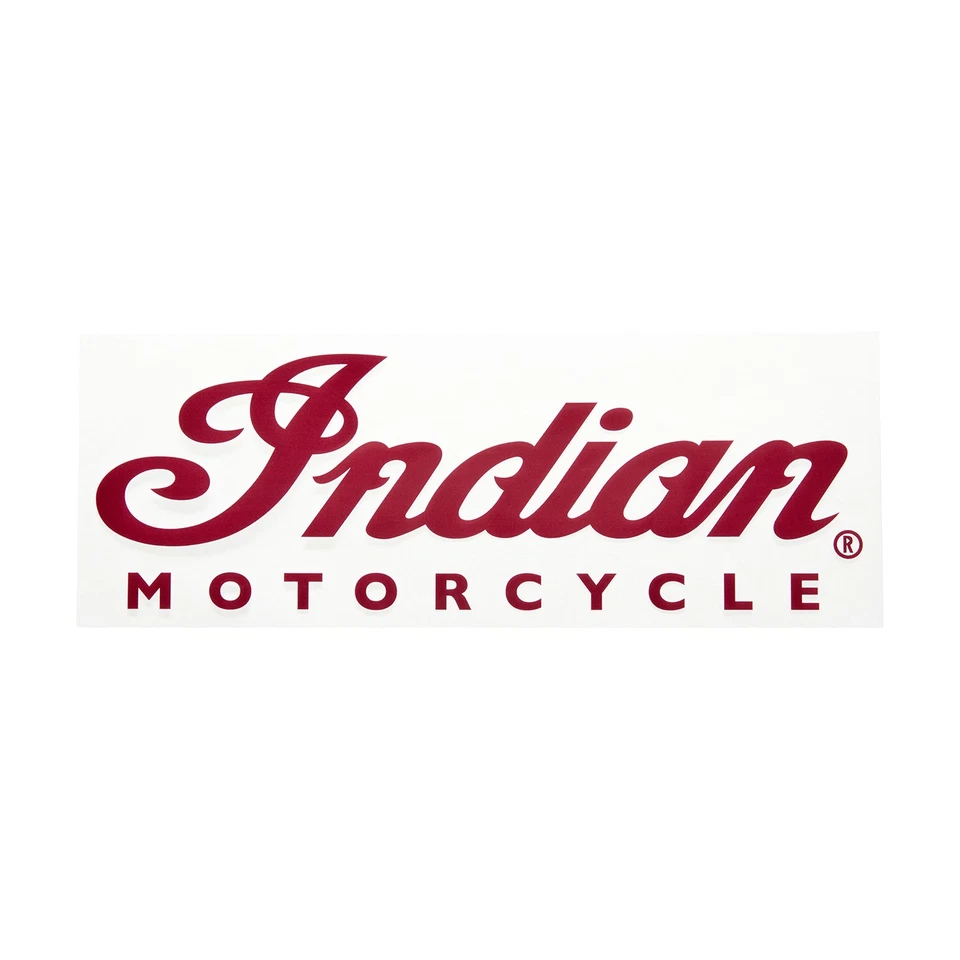 Adesivo com logotipo de script de motocicleta indiana - Imagem 1 de 1
