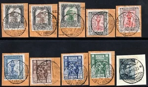 Libia - 1921/29 - 10 frammenti con affrancature differenti - Picture 1 of 1