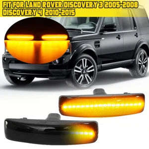 Per LAND ROVER DISCOVERY 3 4 FREELANDER 2 RIPETITORI LATERALI FUMÈ INDICATORI LUCI - Foto 1 di 10