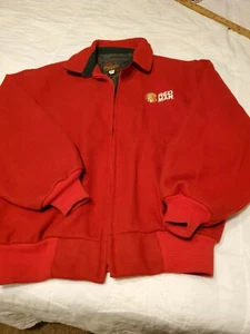 California Imperial Mens Wool Jacket Sz L Redman Vtg Logo Full Zip Pockets - Picture 1 of 12