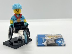LEGO CMF Series 22 Minifigure (71032) #1 Wheelchair Racer. New + Fast Shipping