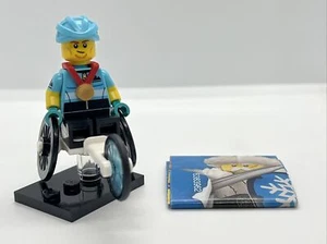 LEGO CMF Series 22 Minifigure (71032) #1 Wheelchair Racer. New + Fast Shipping - Picture 1 of 8