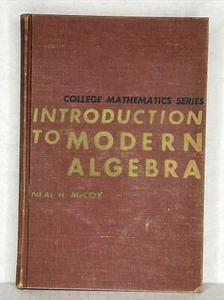 Introduction to Modern Algebra by Neal McCoy (1962, Hardcover) - Imagen 1 de 9