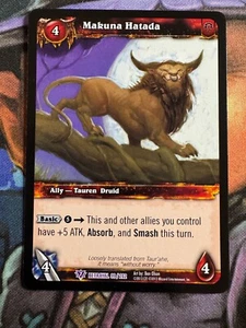 Juego de cartas coleccionables de World of Warcraft Betrayal 99/202 Makuna Hatada - Imagen 1 de 2