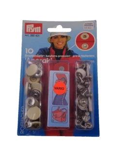 10 Anorak Druckknöpfe Nähfrei 15 mm Beige Prym 390401 Druckknopf m. Werkzeug - Bild 1 von 1