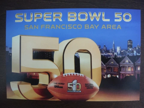 SUPER BOWL 50 LIMITED EDITION POSTCARD SAN FRANCISCO Cover