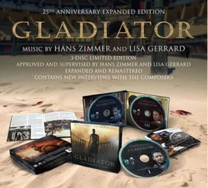 Gladiator - 3 x CD Complete Boxset - Limited 3500 - 25th Anniversary Hans Zimmer - Picture 1 of 2