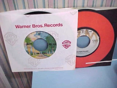 TWO 45's - AMERICA (LONELY PEOPLE) & SUPERTRAMP (TAKE THE LONG WAY HOME) BOTH NM - Image 1 of 4