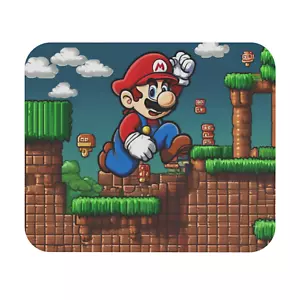 NES MARIO INSPIRED CUSTOM PC MOUSE PAD DESK MAT HOME SCHOOL WORK OFFICE GIFT - Picture 1 of 4