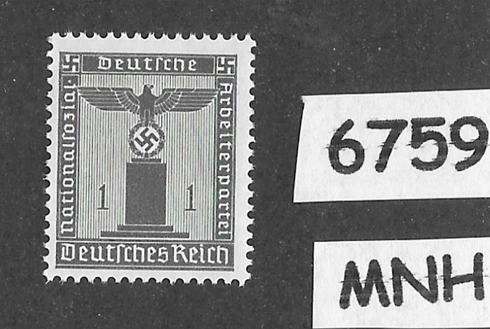 #6759 MNH Segunda Guerra Mundial Alemania Sc S12 / 1942 PF01 emisión / Tercer Reich oficial Foto 1 de 1