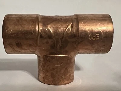 Elkhart  3/4 Inch Wrot Copper Tee Sweat Lead Free - Image 1 of 4