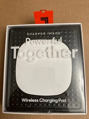 Sharper Image Qi Wireless Slim Charging Pad in White 5W - Image 1 of 3