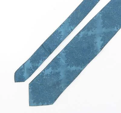 Corbata puntiaguda de seda verde cachemira para hombre talla única Foto 1 de 4