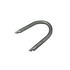 Grapas de esgrima de clavos en U galvanizadas de 2"- 6" X20 (poste de madera para cerca de alambre en forma de U) - Imagen 1 de 12