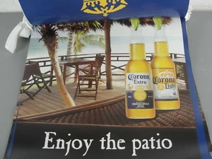 LOT 2 CORONA BEER 👑 VINYL STRING THE PATIO PENNANT BANNER BAR MANCAVE 18' NEW - Picture 1 of 6