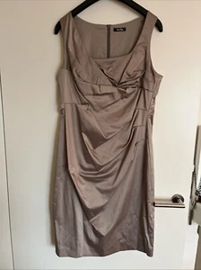 Abendkleid Cocktailkleid Satin Vera Mont Gr XL 42 44 - Bild 1 von 4