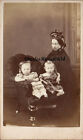 WINTER OF CLIFTON, BRISTOL CDV MOTHER & CHILDREN VICTORIAN FASHION PHOTO #8876
