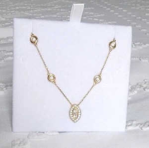 .95 Carat Marquise Natural GIA & IGL Diamond Halo Necklace  -  14K Gold - Picture 1 of 8