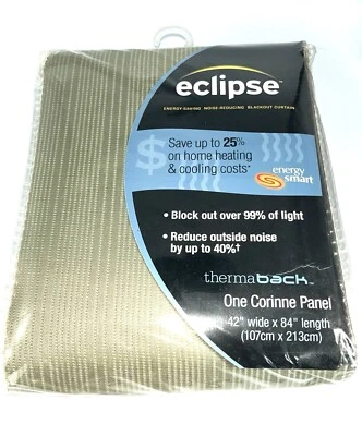 Eclipse Energy Smart Black Out Curtain One Corinne Panel 42 X 84 - Image 1 of 4