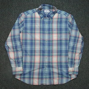 Southern Tide Shirt Mens Extra Large Blue Plaid Performance Nylon Stretch XL - Picture 1 of 7