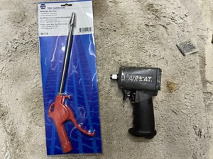 AirCat 1/2" Pneumatic Impact 1055-TH and New Napa Telescopic Blow Gun - Picture 1 of 6