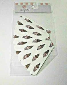 ZUCKERTÜTENVERPACKUNGEN Eiscreme Social Cone Verpackungen 8 Stück zur Packung EIS NEU - Bild 1 von 2