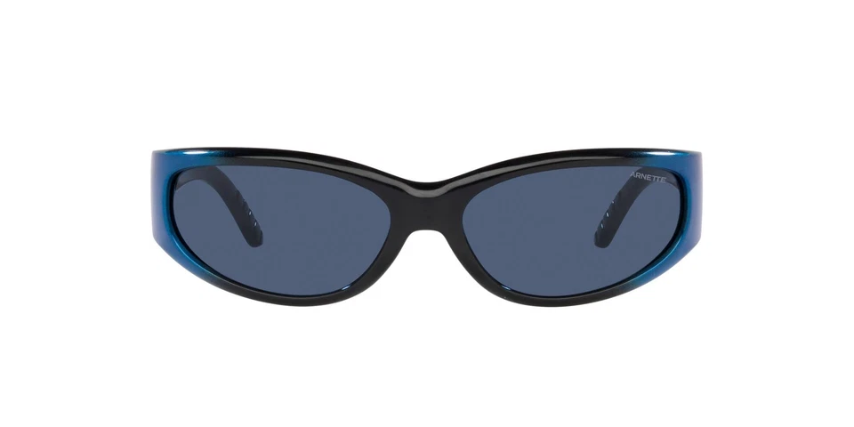 Arnette Unisex Sunglasses AN4302 281880 62mm Black Metal Blue - Blue Lens -