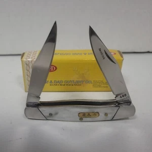 Son And Dad Cutlery Co. Handgefertigtes Taschenmesser mit zwei Klingen Perlmutt - Bild 1 von 5