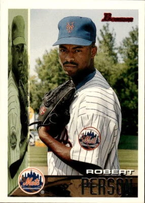 1995 Bowman Robert Person #24 New York Mets - Image 1 of 2