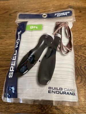 Equipo de fitness 9 pies 1 lb cuero cuerda de salto de velocidad para cardio resistencia nuevo nuevo en stock Foto 1 de 4
