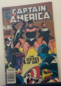 Captain America #295 Comic Book 1984 FN 1st Sisters of Sin Marvel Newsstand - Picture 1 of 2