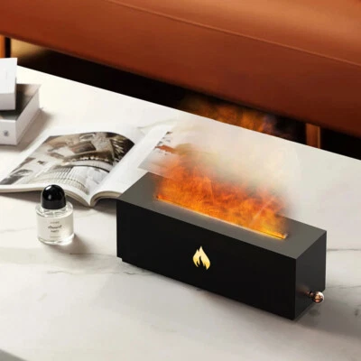 320ml 3D Flame Mist Home Decor USB Air Humidifier Essential Oil Aroma Diffuser - Image 1 of 4