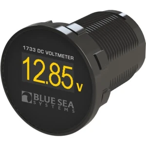 Blue Sea DC Voltmeter Mini OLED  9-60V Voltage Gauge Panel Mount 1733 Waterproof - Picture 1 of 1