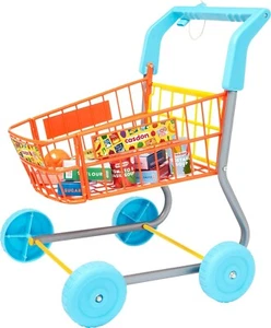 Damaged Packaging Casdon Shopping Trolley & Food Pretend Play Set Cart - Picture 1 of 8