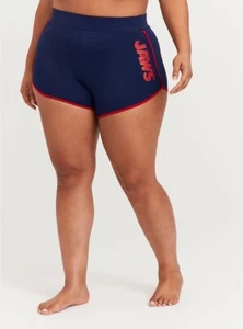 Torrid Jaws Swim Short Blue Red NWT NEW 0X - Picture 1 of 8