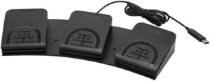 Upgraded USB Triple 3 Foot Pedal Optical Switch Control PC Mouse Game Action HID - Picture 1 of 5
