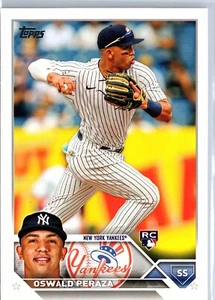 OSWALD PERAZA 2023 TOPPS SERIES 1 RC NEW YORK YANKEES #94 NM/M - Picture 1 of 2