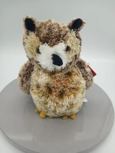Aurora 8" Osmond The Great Horned Owl Plush Stuffed Animal Toy Beanbag NWT - Picture 1 of 4