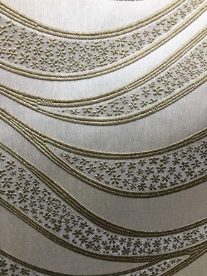 Tela para cortinas de tapicería brocado ondulado floral TAUPE ORO OSCURO (54 pulgadas) Vendido por Foto 1 de 4