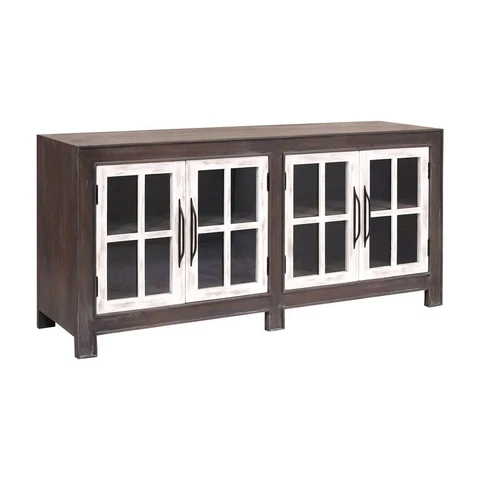 Two Door Heritage Oak With White Trim Doors Made Of Mahogany/Plywood In Heritage Cover