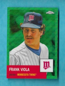 FRANK VIOLA 2022 Topps Chrome Platinum #445 GREEN WAVE REFRACTOR - PERFECT CARD! - Picture 1 of 2