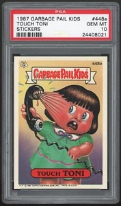 1987 Topps Garbage Pail Kids 11th Series #448a Touch Toni PSA 10 GEM MINT Os11 - Picture 1 of 2