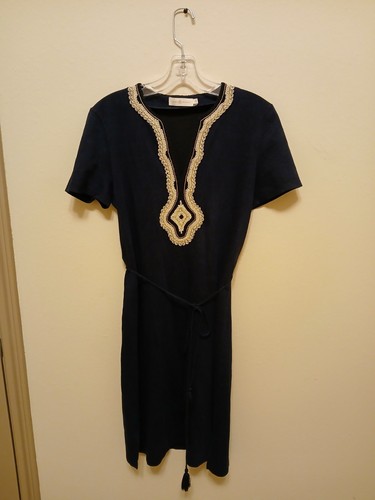 Abito donna Tory Burch taglia S blu navy lino