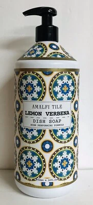 HOBO Amalfi Tile ~ Lemon Verbena Dish Soap 32 fl oz ~ High Performance Formula - Image 1 of 2