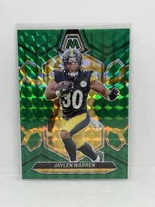Jaylen Warren 2024 Panini Green Mosaic W/ Color Match On The Yellow SP - Bild 1 von 2