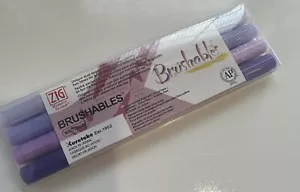 Sistema de memoria Kuretake cepillable | bolígrafos de doble punta | conjunto artístico de 4 bolígrafos de colores - Imagen 1 de 5