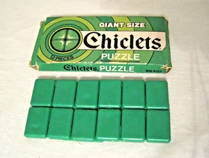 Rare Vintage Green Chiclets Puzzle w/ Original Box - Picture 1 of 3