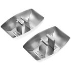  2 Pcs Metal Oil Cup Range Hood Connection Box Drip Tray Kitchen Container