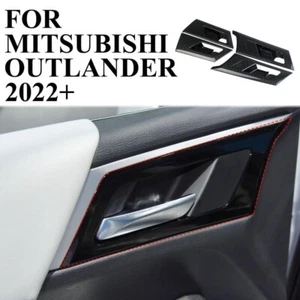 Carbon Fiber interior Door Handle Bowl Cover Trim for Mitsubishi Outlander 22-23 - Picture 1 of 6